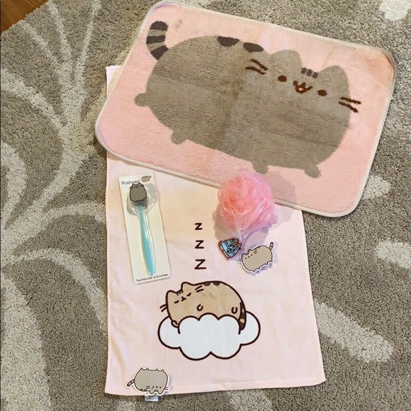 pusheen bathroom accessories